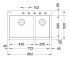 Мойка на полторы чаши  FIJI FIG 620-80 114.0618.382:Чертеж 