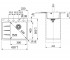 Мойка левостороняя  CENTRO CNG 611-62 TL 114.0630.455:Чертеж 