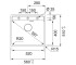 Кухонная мойка  MARIS 610-52 TL 114.0668.901:Чертеж 