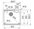 Кухонная мойка  URBAN UBG 610-56 114.0701.786:Чертеж 
