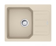 Мийка кухонна Franke City, фраграніт, прямокутник, з крилом, 620х500х190мм, чаша - 1, врізна, оборотна, UCG 611-62, бежевий FRANKE  114.0701.824