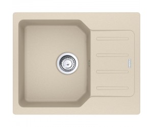 Мийка кухонна Franke City, фраграніт, прямокутник, з крилом, 620х500х190мм, чаша - 1, врізна, оборотна, UCG 611-62, бежевий FRANKE  114.0701.824