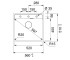 Кухонная мойка  MARIS MRG 610-52 TL 114.0716.704:Чертеж 
