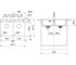 Гранитная кухонная мойка  MARIS MRG 620 TL 114.0720.012:Чертеж 