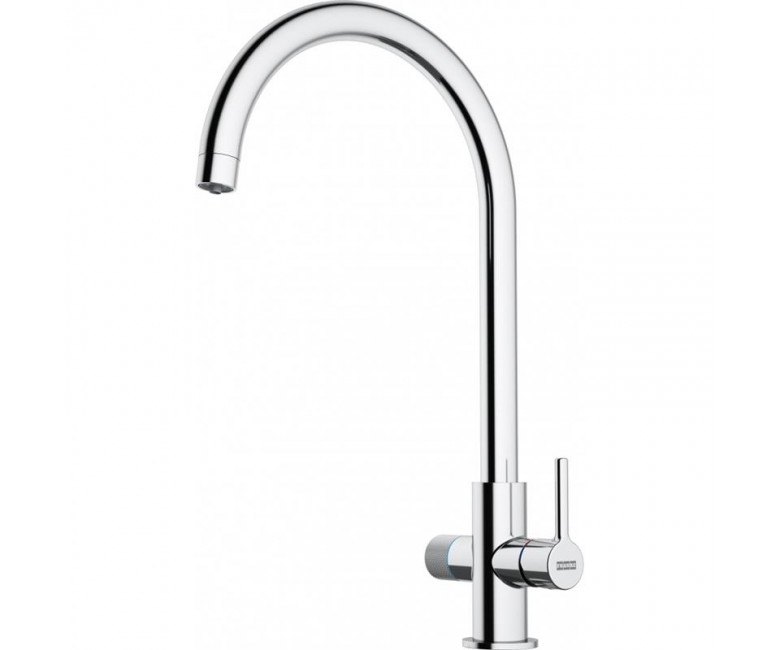 Змішувач для кухні Franke Lina J Clear Water 2.0, довж.виливу - 216 мм, поворотний, 1+1 фільтр, хром FRANKE  120.0730.806 120.0730.806
