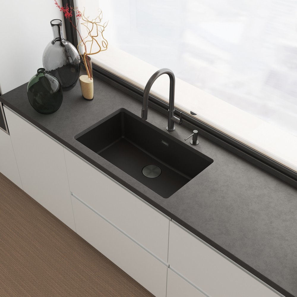 Кухонный смеситель на две воды  MARIS SLIM J CLEAR WATER, PVD 120.0736.603:Фото 2