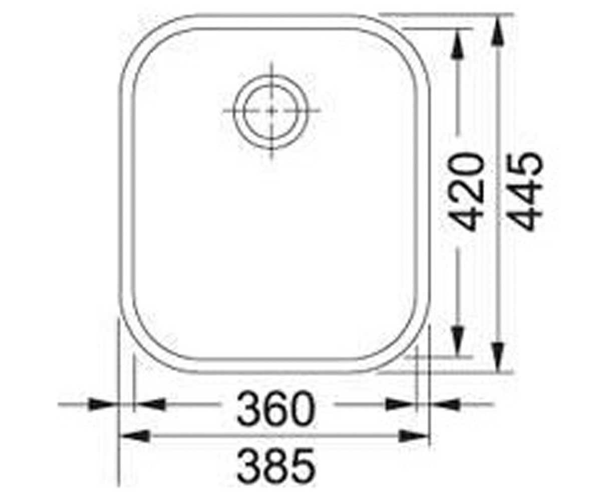 Мойка кухонная  ZODIACO ZOX 110-36 122.0021.441:Чертеж 