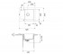 Керамическая мойка  MARIS MRK 611-62 124.0380.345:Чертеж 