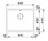 Мойка кухонная  KUBUS KBG 110-50 125.0502.861:Чертеж 