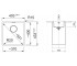 Кухонная мойка под столешницу  MARIS MRG 110-37 BLACK EDITION 125.0699.225:Чертеж 