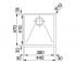 Врезная прямоугольная мойка  PLANAR PPX 210-44 127.0198.311:Чертеж 