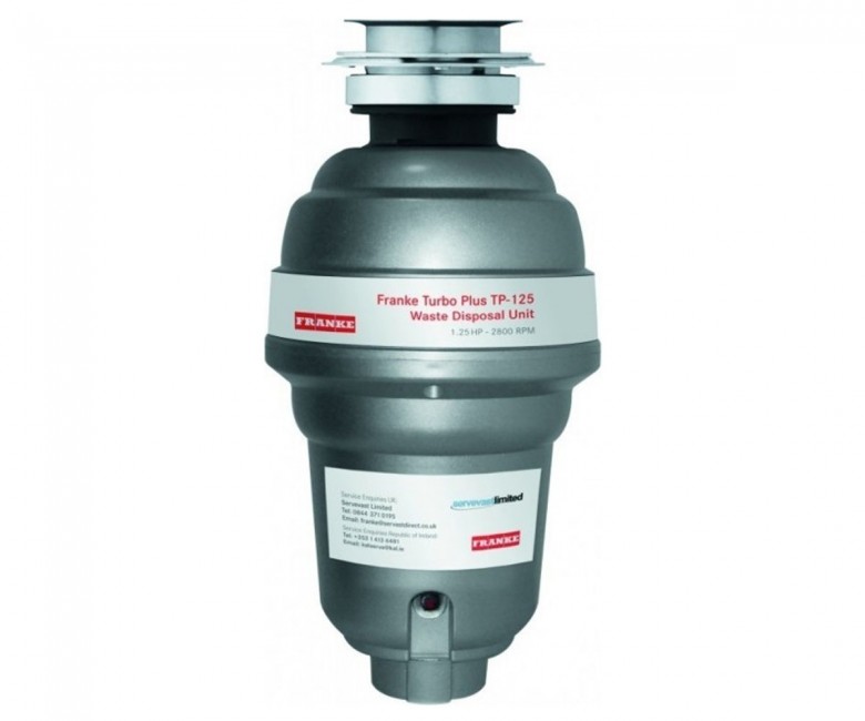 Подрібнювач харчових відходів FRANKE TURBO PLUS TP-125 134.0287.933 134.0287.933