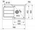 Мойка с сифоном  SIRIUS 2.0 S2D 611-78 143.0621.331:Чертеж 