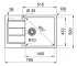 Мойка с сифоном  SIRIUS 2.0 S2D 611-78 XL 143.0621.336:Чертеж 