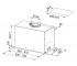 Вытяжка кухонная  BOX FLUSH EVO FBFE XS A70 305.0665.361:Чертеж 