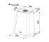 Вытяжка кухонная  SMART DECO FSMD 508 GN 335.0530.200:Чертеж 