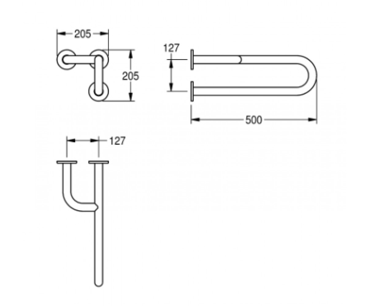Поручень  CNTX41NL:Чертеж 