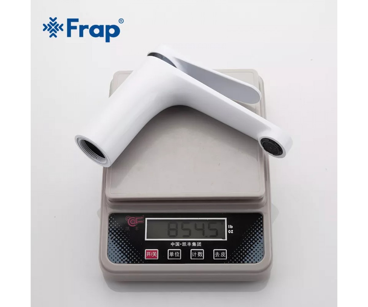 Змішувач для умивальника Frap F1045, білий/хром  F1045:Фото 7