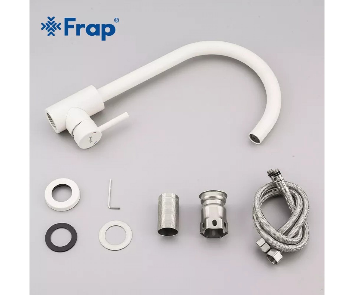 Змішувач для кухні Frap F40899-1, білий  F40899-1:Фото 6