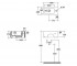 Подвесной умывальник 40 см  PLUS DESIGN 6030M:Чертеж 