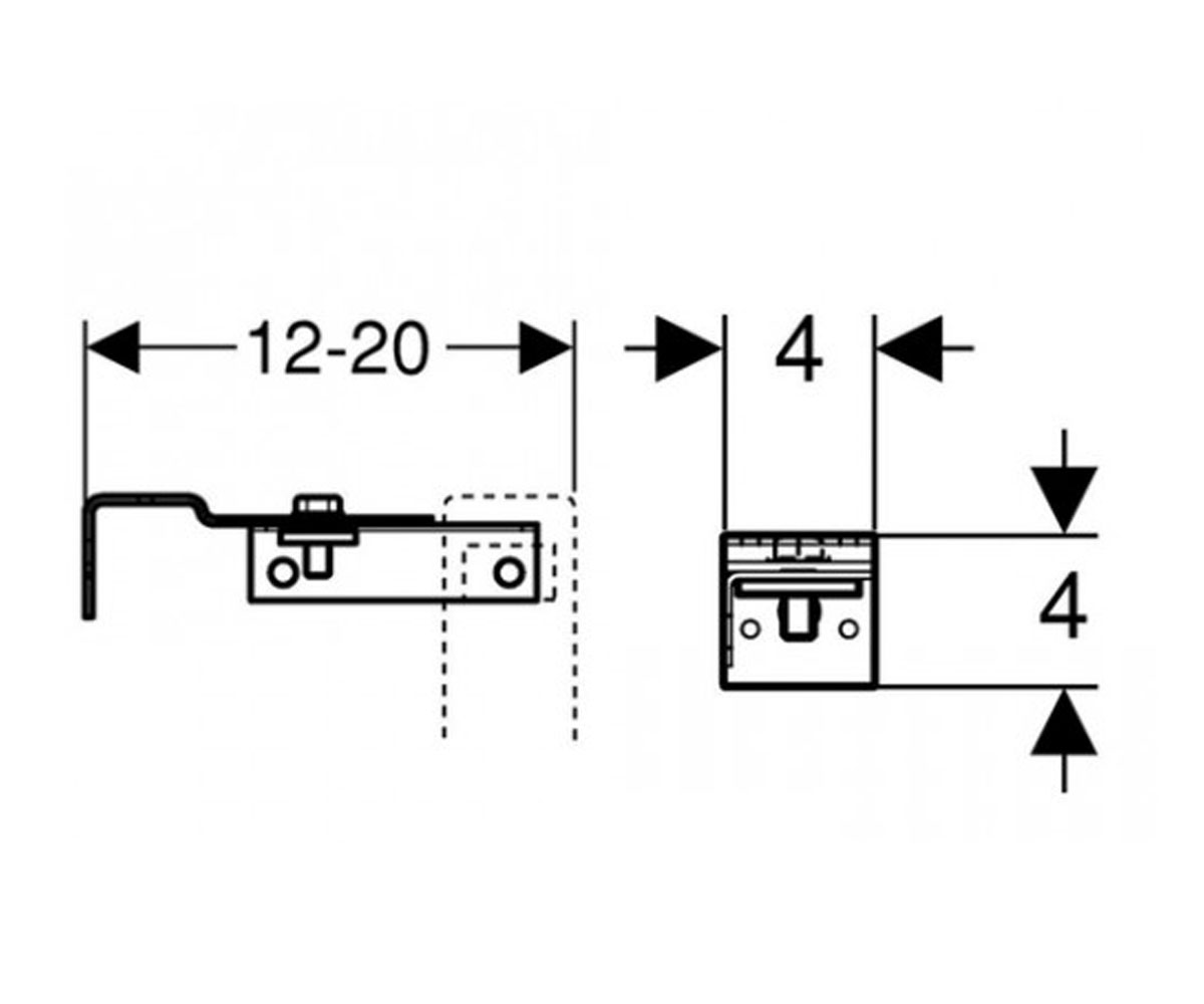 Крепление  DUOFIX 111.813.00.1:Чертеж 