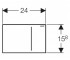 Смывная клавиша  SIGMA 70 115.620.SI.1:Чертеж 