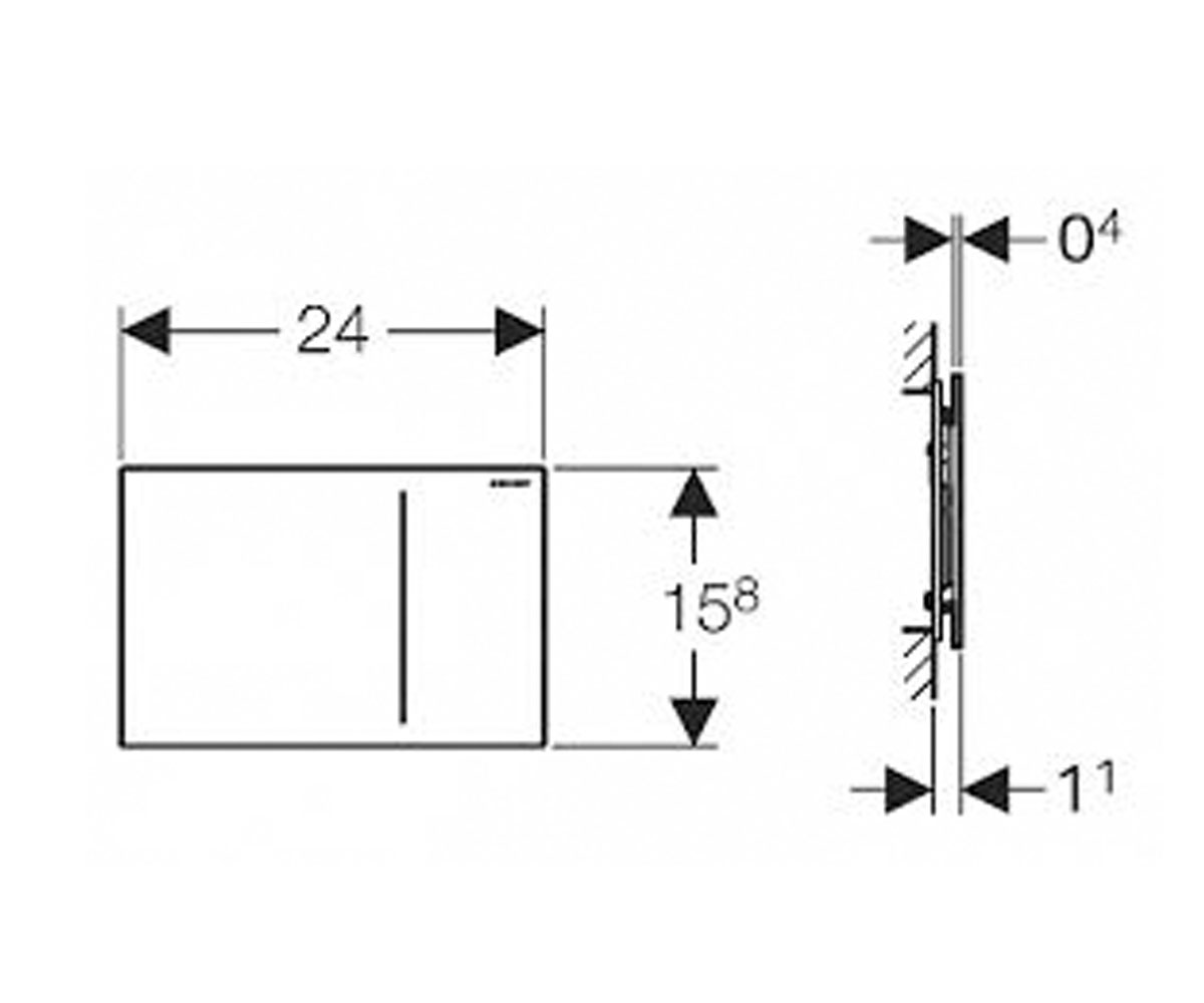 Клавиша пневматическая  SIGMA 70 115.625.SJ.1:Чертеж 