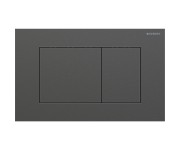 SIGMA40 SQUARE змивна клавіша для подвійного змиву, чорний хром / матовий, легко чиститься GEBERIT  115.629.QD.1