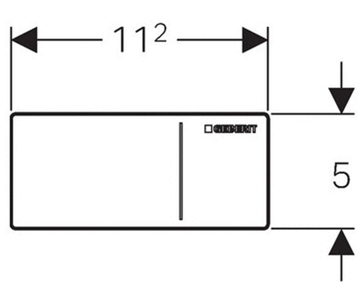 Клавиша пневматическая  SIGMA 70 115.630.SI.1:Чертеж 