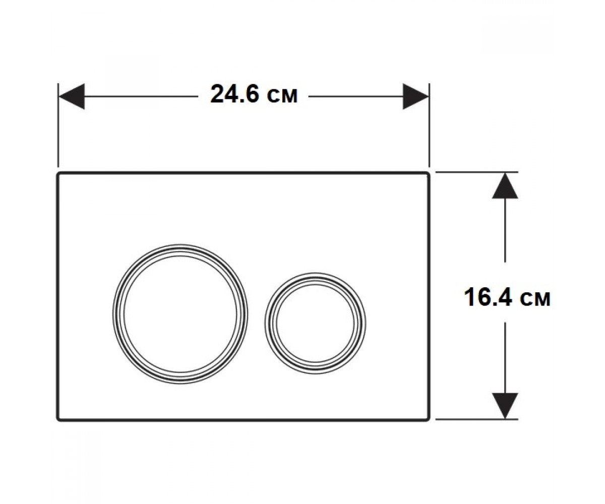 Клавиша двойная  SIGMA 50 115.651.JV.1:Чертеж 