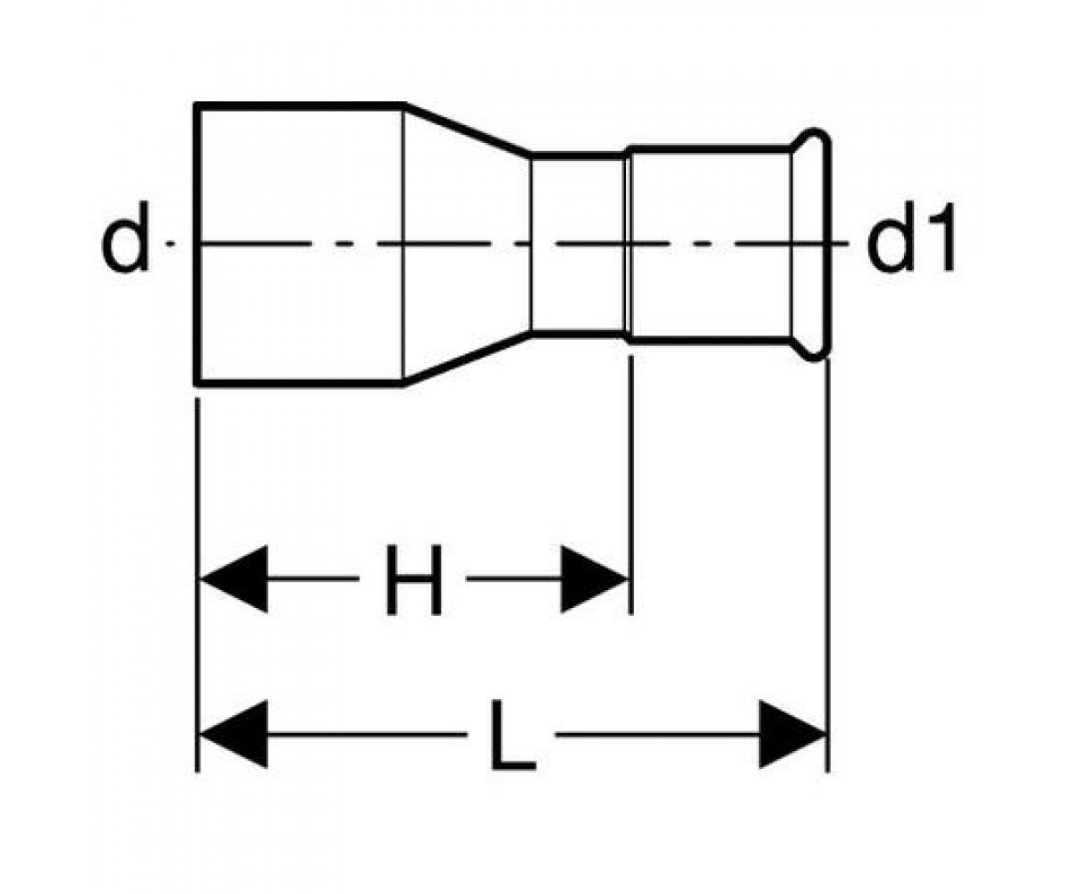 Переход  MAPRESS 32318:Чертеж 