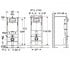 Инсталляция для унитаза с клавишей  DUOFIX 458.120.11.N:Чертеж 