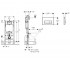 Инсталляция с клавишей  DUOFIX DELTA 458.126.00.1+115.105.DW.1:Чертеж 