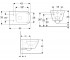 Безободковый унитаз  SMYLE SQUARE 500.208.01.1:Чертеж 