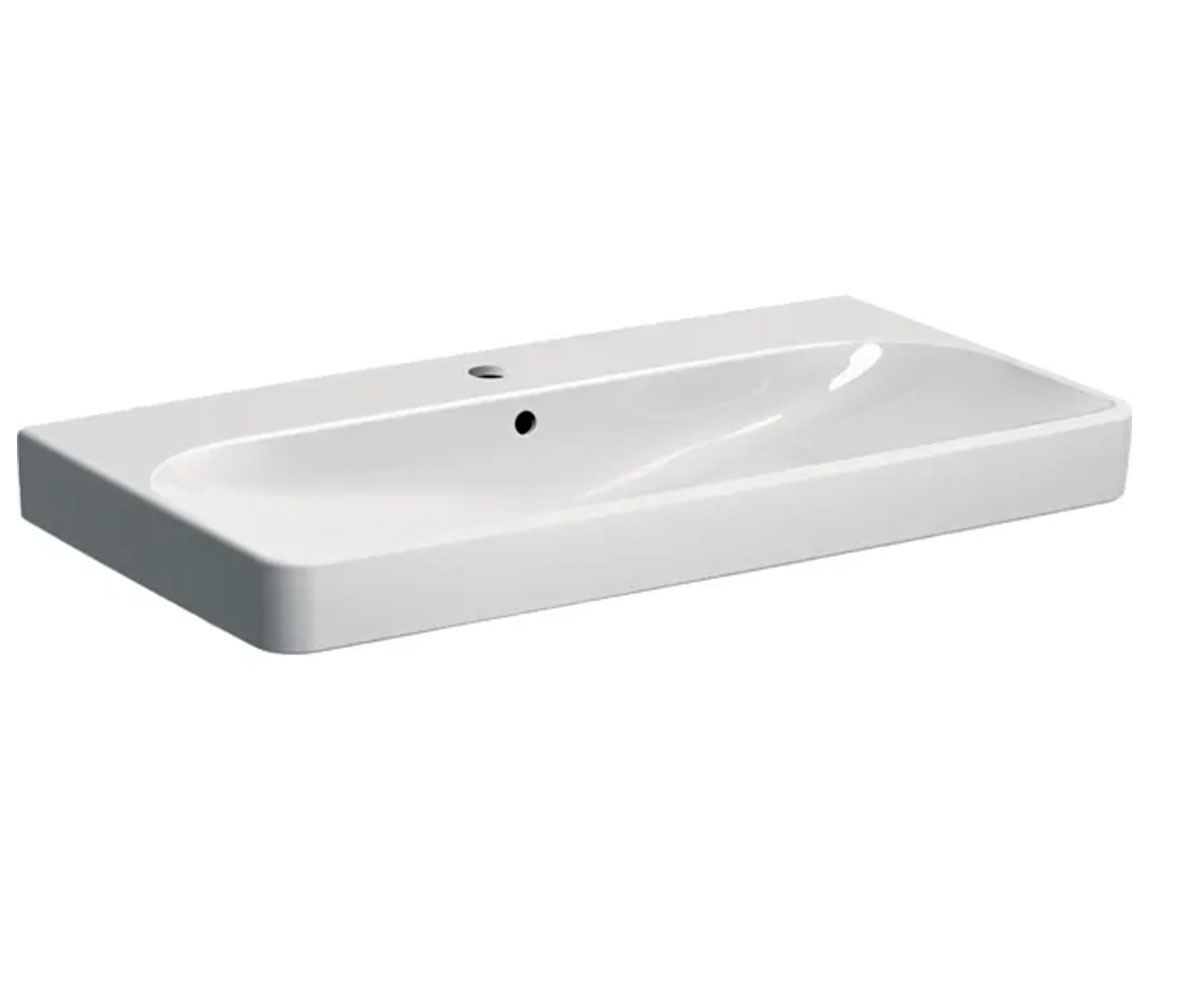 Прямокутний умивальник 90 см GEBERIT SMYLE SQUARE 500.251.01.1 500.251.01.1