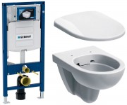 Унітаз з установкою 3 в 1 GEBERIT SELNOVA 500.265.01.1+500.333.01.1+111.300.00.5