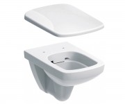 Унітаз з сидінням GEBERIT SELNOVA SQUARE 500.275.01.1+500.336.01.1