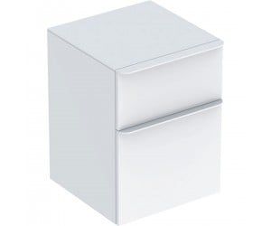 Шафа SMYLE SQUARE 45* 60* 47см, 2 ящики, білий/м`який глянець, білий/з матовим порошковим покриттям GEBERIT SMYLE 500.357.00.1