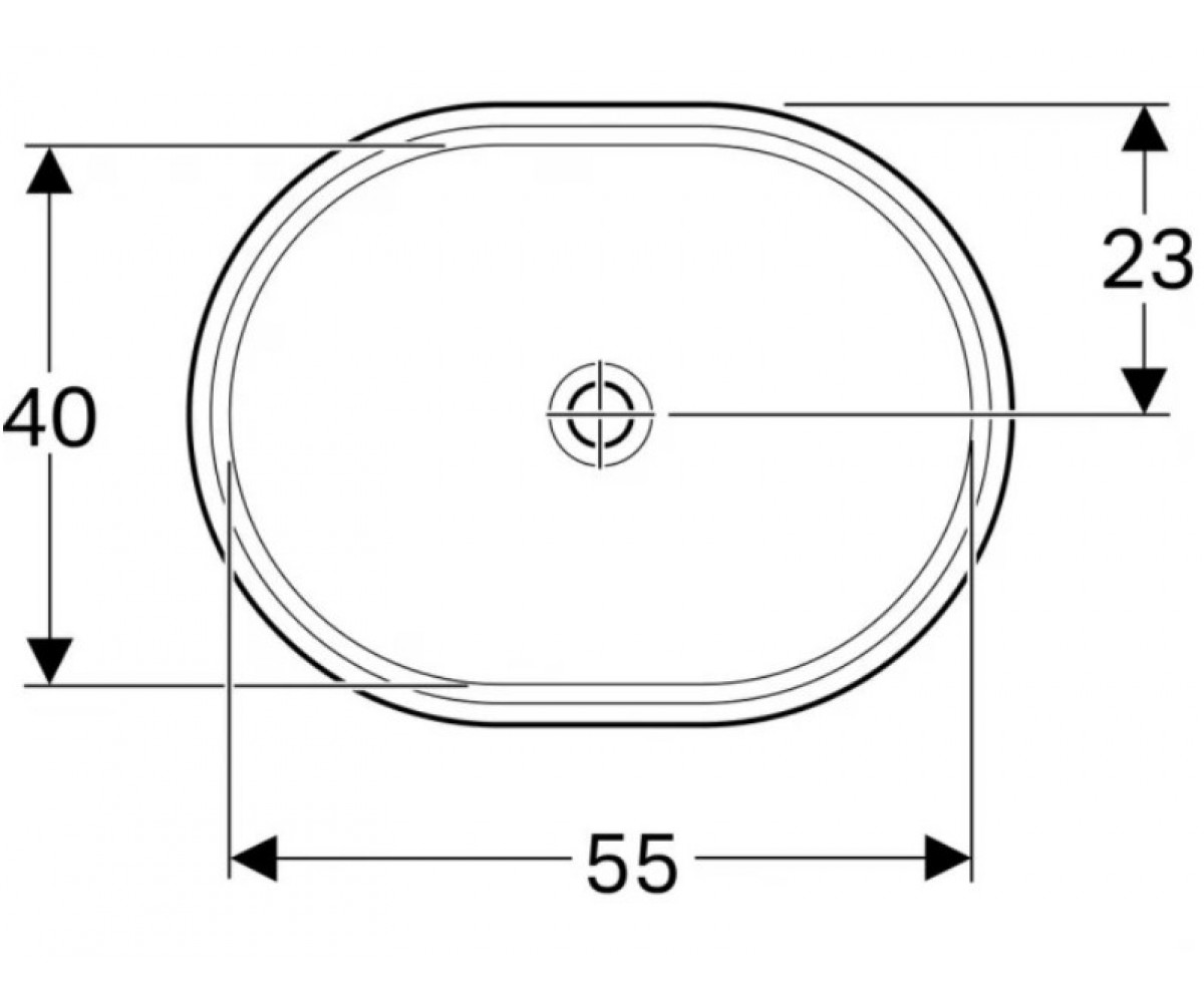 Раковина  VARIFORM 500.759.01.2:Чертеж 