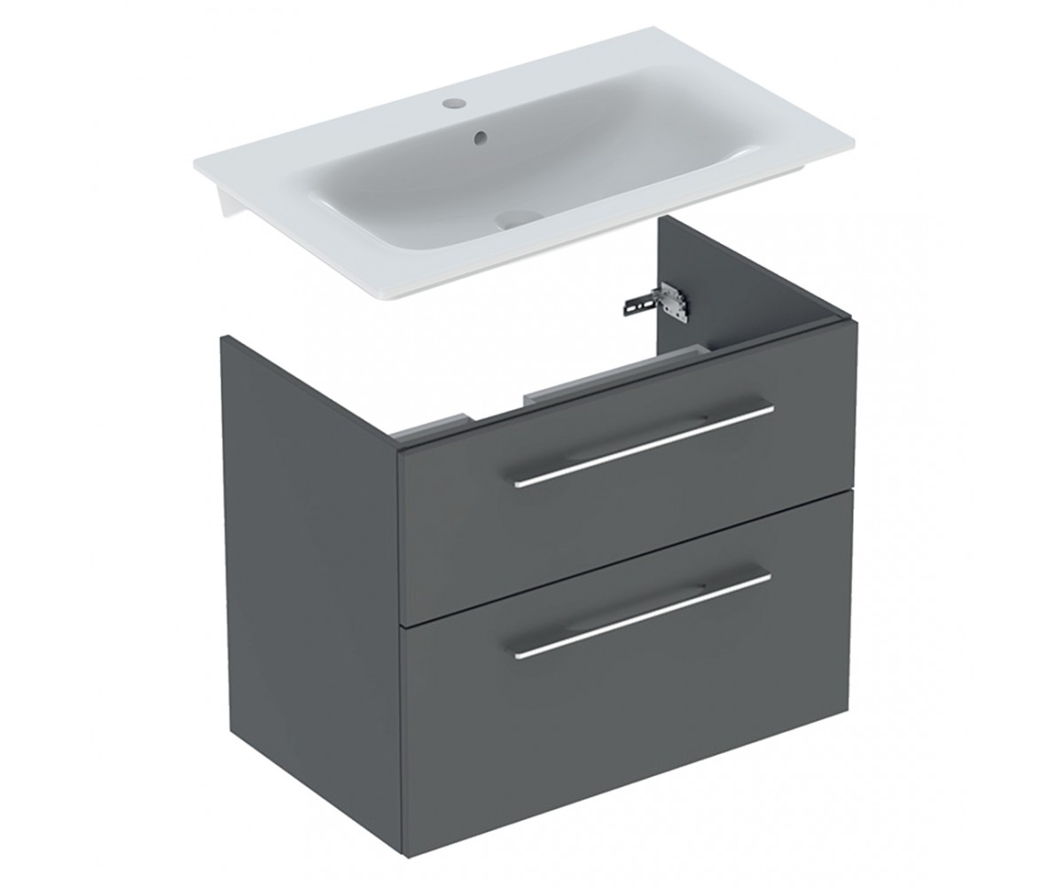 Тумба з раковиною GEBERIT SELNOVA SQUARE 501.209.00.1+500.995.00.1 501.209.00.1+500.995.00.1