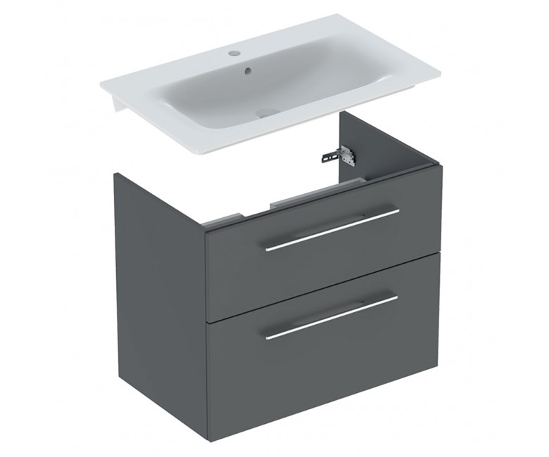 Тумба з раковиною GEBERIT SELNOVA SQUARE 501.209.00.1+500.995.00.1 501.209.00.1+500.995.00.1