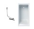 Ванна з сифоном GEBERIT SELNOVA SQUARE 554.381.01.1+150.525.21.6 554.381.01.1+150.525.21.6