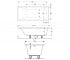 Ванна прямоугольная 170х75 см  SELNOVA SQUARE 554.385.01.1:Чертеж 