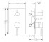 Смеситель для ванны  TAU 65117 18 45 66:Чертеж 
