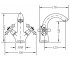 Смеситель  NEW REGENT CLASSIC 68506 09 43 66:Чертеж 