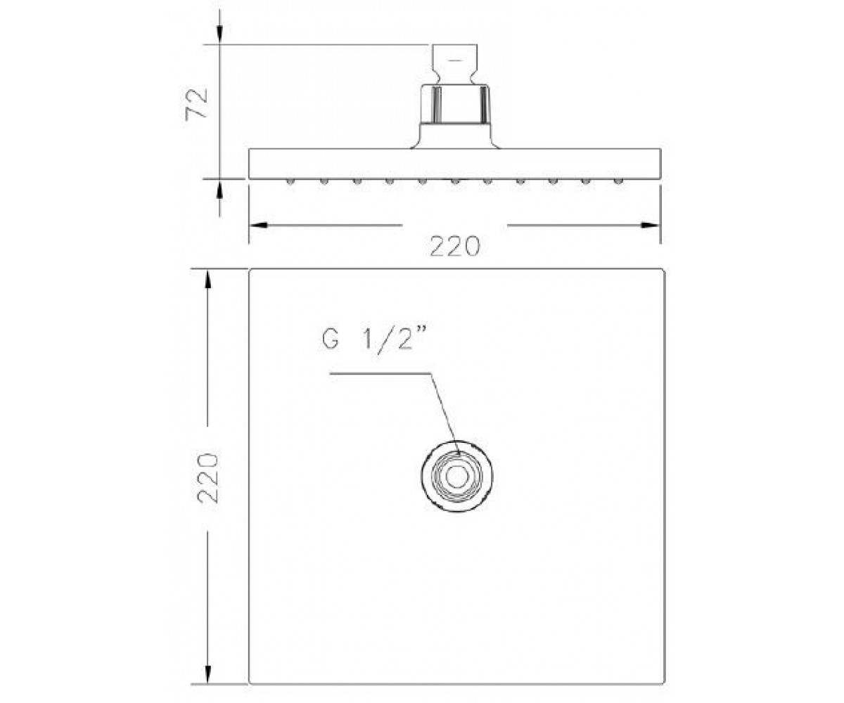 Душевая головка  KENJO R63112 26:Чертеж 