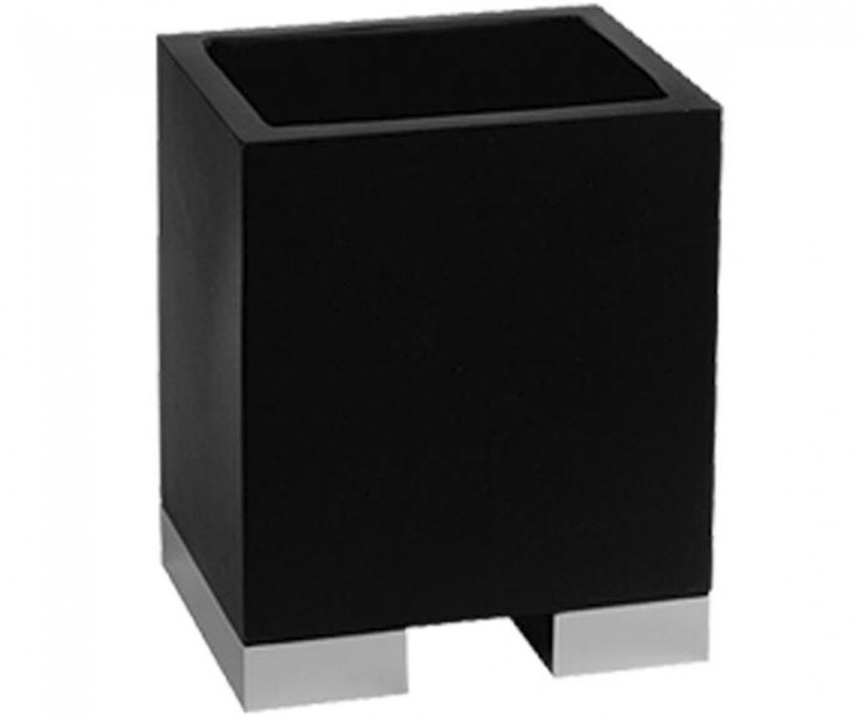 Склянку з держателем чорний GESSI RETTANGOLO 20832-099 20832-099