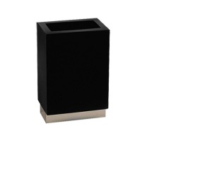 Склянку з держателем чорний GESSI RETTANGOLO 20835-149
