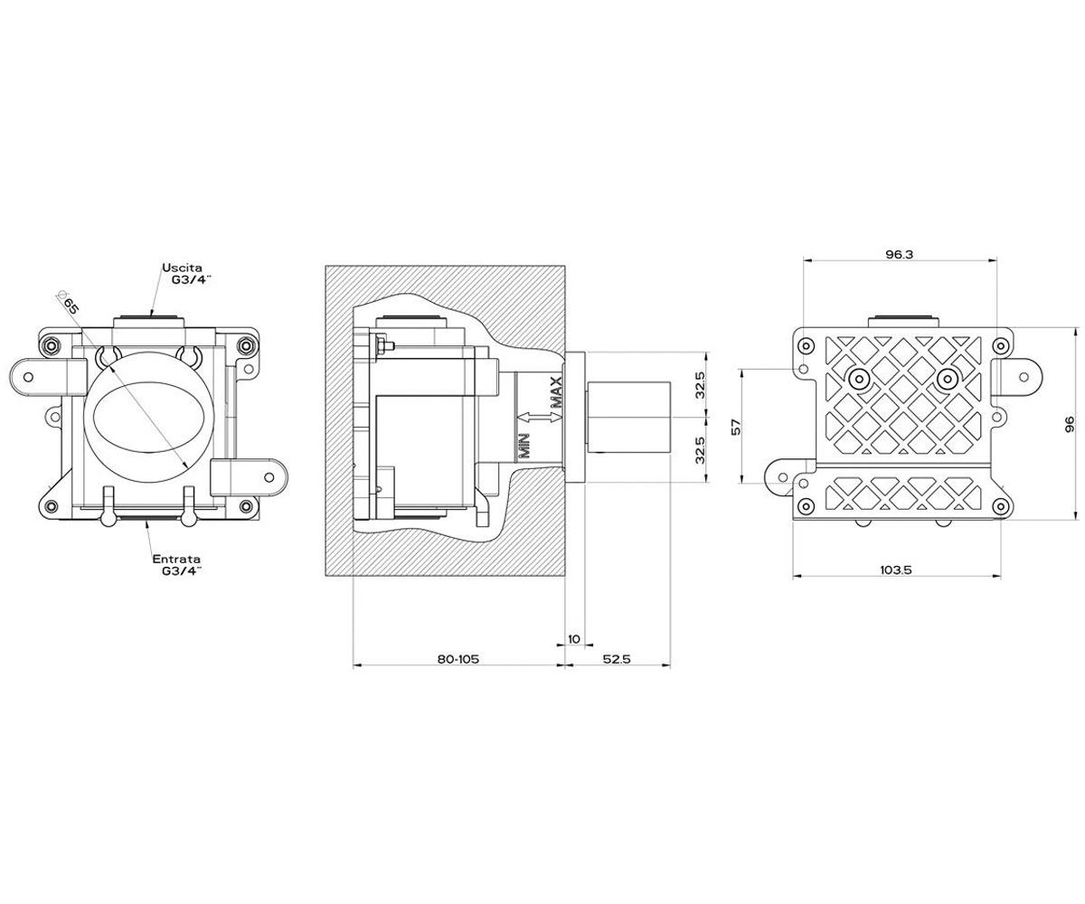 Внешняя часть  OVALE 43266-031:Чертеж 