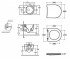 Унитаз безободковый с сиденьем  FORTY3 FOS06BI+FOR22BI:Чертеж 